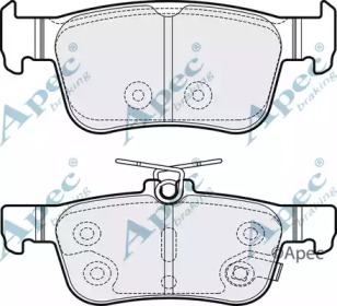 APEC BRAKING pad2136 -  Комплект тормозных колодок, дисковый тормоз